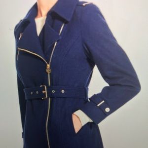 Michael Kors Sapphire Asymmetrical Coat